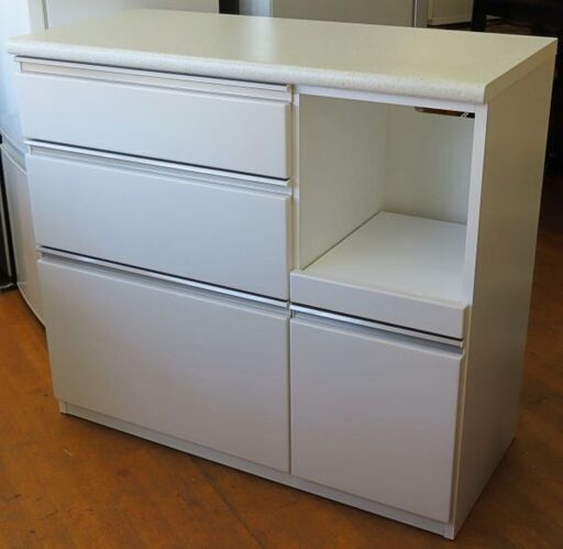 ♪ニトリ アルミナ2 100CT キッチンボード カウンター レンジボード 食器棚♪