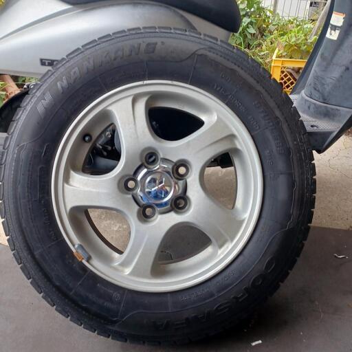 パジェロミニ　純正アルミ　スタッドレス