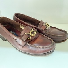 Polo  ローファー　25.5ｃｍ　ブラウン　リサイクルショッ...