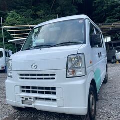 (ID4567)軽バン専門店在庫100台　２７万円　マツダ　スクラムバン　車検２年付　平成２５年式　諸費用込３３０,０００円の画像