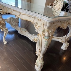 イタリア製シリック 豪華ダイニングテーブル 10月中旬まで