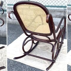 ★お値引き★JM16101)《大塚家具 秋田木工》ロッキングチェア  品番：5 製番：2GH 製造国：日本 幅：約550mm 高さ：約1050mm 奥行：約1070cm 中古品【取りに来られる方限定】の画像