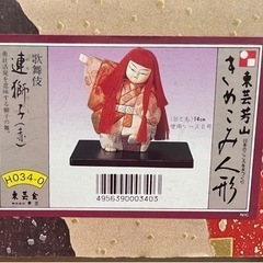 【半額セール】きめこみ人形　歌舞伎 連獅子(赤)の画像