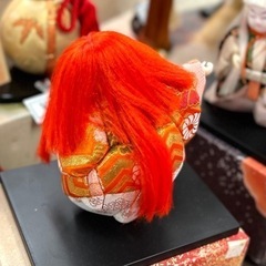 【半額セール】きめこみ人形　歌舞伎 連獅子(赤)の画像