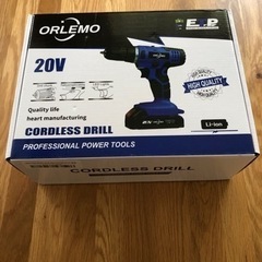 【新品未開封】電動ドライバー 充電式 20V 電動ドリル LED...