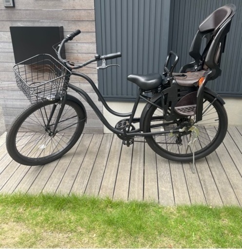 ✨お話し中✨26インチ ギア付きビーチクルーザー パパチャリ 子供乗せ