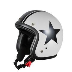 新品ヘルメット　スモールジェット タイプC ホワイト＆ブラック　...