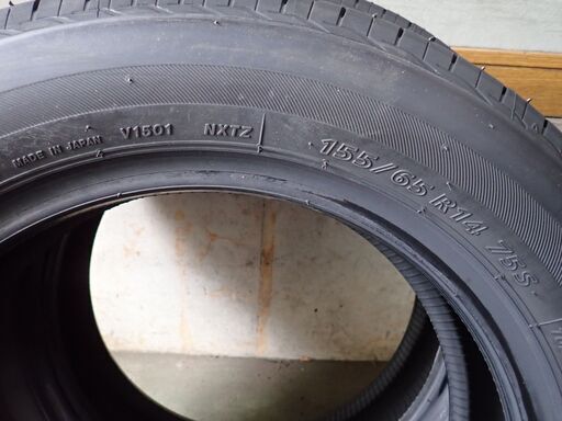 ★BS 155/65R14 75S NEXTRY TL 4本・新品／今年製造／日本製・組替もできます！A1
