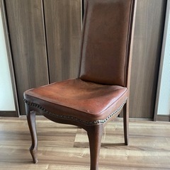 マルニ木工　猫脚ダイニングチェアレザー　ビンテージ　アンティーク