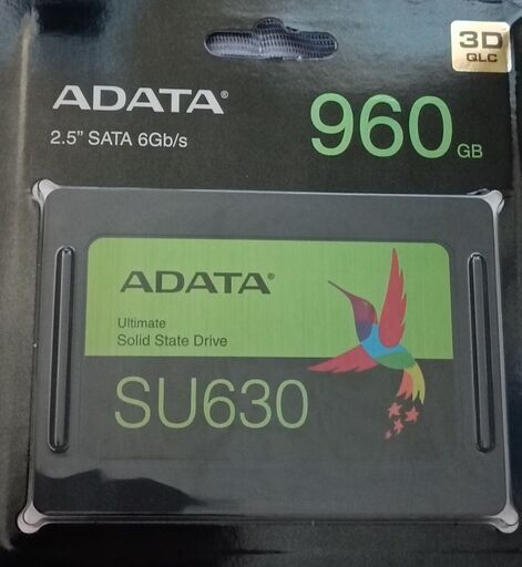【SSD】ADATAのSU630、９６０GB譲ります（新品未開封）