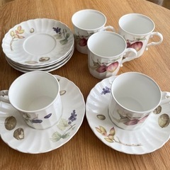 MIKASA コーヒーカップ&ソーサー　5客セット