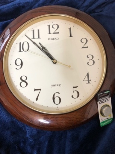 掛け時計 SEIKO 電池09.15入替済