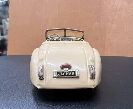 希少! 当時物 米澤玩具 ヨネザワ 三陽工業製造 1953 ジャガー JAGUAR XK120 クリーム系 ブリキ 札幌市 白石区 東