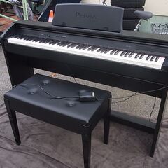 2012年製 CASIO プリヴィア PX-750 電子ピアノ 88鍵盤/3本ペダル イス付き