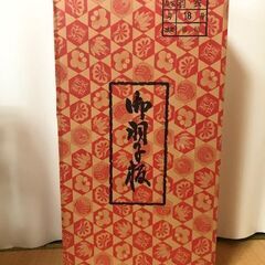 【お値下げしました】高級羽子板飾り　金屏風　ガラスケース入り　オルゴールあり　18号　藤娘の画像