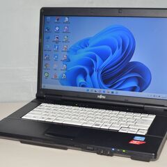 中古良品ノートパソコン 最新Windows11+office 大容量HDD1TB 富士通 LIFEBOOK A572/E 高性能i5-3320M/メモリ4GB/USB3.0/DVD/便利なソフト