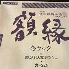 新品　コクヨ　KOKUYO　A3額縁2枚　金ラック　A3カ-22Ｎの画像
