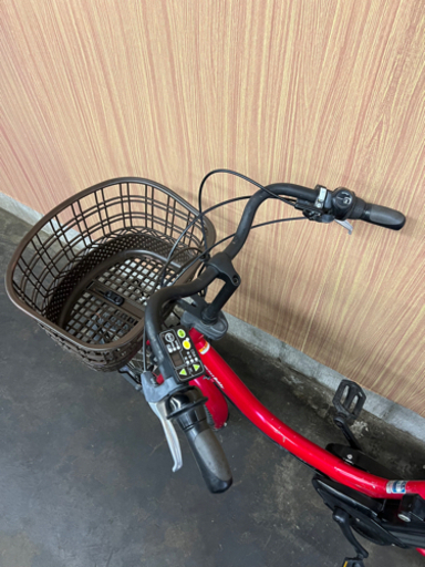 格安‼️ 子供乗せ 電動自転車 YAMAHA バビー  20インチ赤 8.7Ahバッテリー実容量最大❗️充電器付き！ 自宅引き取り割引