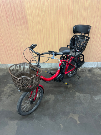 格安‼️ 子供乗せ 電動自転車 YAMAHA バビー  20インチ赤 8.7Ahバッテリー実容量最大❗️充電器付き！ 自宅引き取り割引