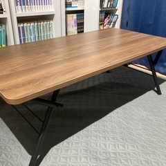 【美品】ニトリ 折りたたみテーブル シェルフィ2 9045の画像