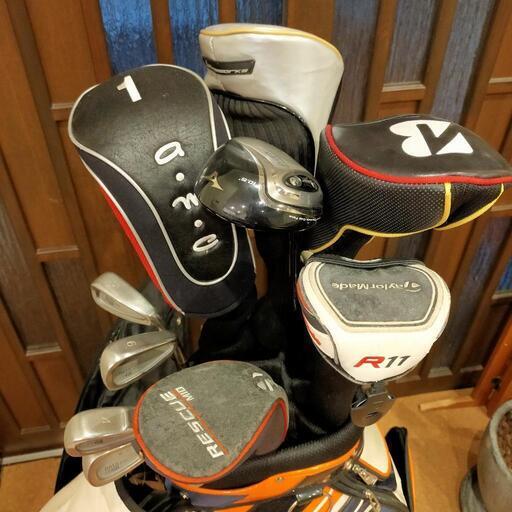 ゴルフバッグ　クラブ　ボール　小物