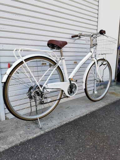 27インチ 外装6段変速 LEDオートライト シティーサイクル 防犯登録料込‼︎