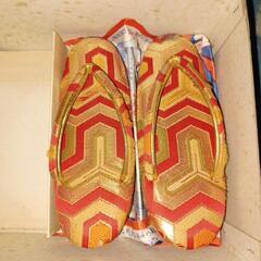 祝い事　草履、バックのセット　中古品の画像