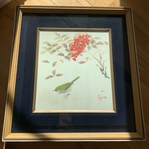 絵画　アンティーク　水彩画　インテリア　和　和室