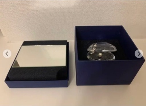 SWAROVSKI スワロフスキー【貝と真珠】置物　