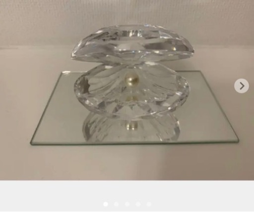 SWAROVSKI スワロフスキー【貝と真珠】置物　