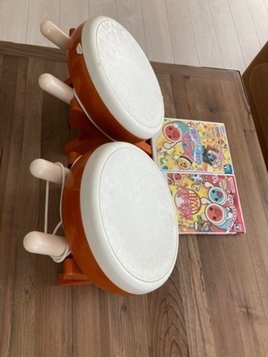 Wii 太鼓の達人　タタコン2個セット　ソフト2本