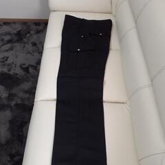 新品未使用 メンズ 作業ズボン カーゴパンツ ブラック シャドーストライプの画像