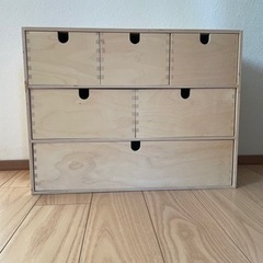 ikea moppe 未使用　2個セット Ikea Moppe Mini Wooden Chest Of 6 Drawers,Multi Use,Storage