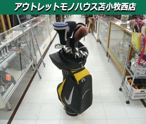 ゴルフクラブ フルセット NIKEキャディバッグ付 メンズ 右利き 苫小牧西店