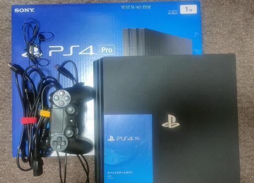 【中古品】PS4 Pro 1TB 本体+SSD+ソフト2本
