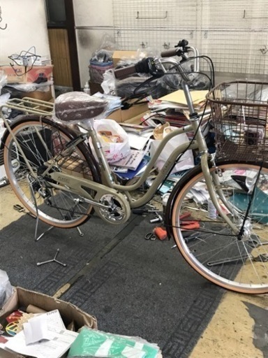 譲渡先決まりました★ 丸石　ギア付き自転車　ベージュ　シティサイクル　26インチ