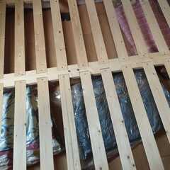 すのこベッドフレーム　クイーンサイズ