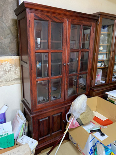 北海道民芸家具　棚+食器