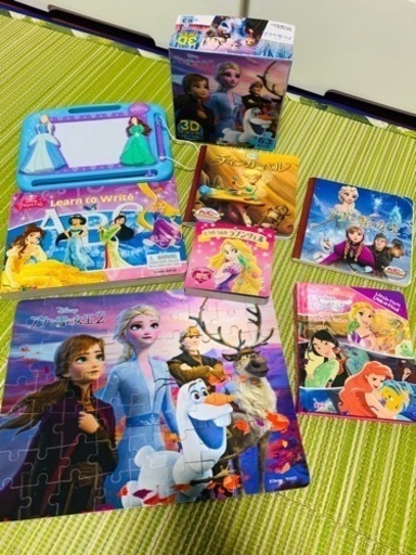 ほぼ新品　ディズニープリンセス　知育6点セット　おまけ付き