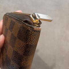 【交渉中】ジャンク品　ルイヴィトン　ダミエ　ラウンドファスナー　財布　の画像