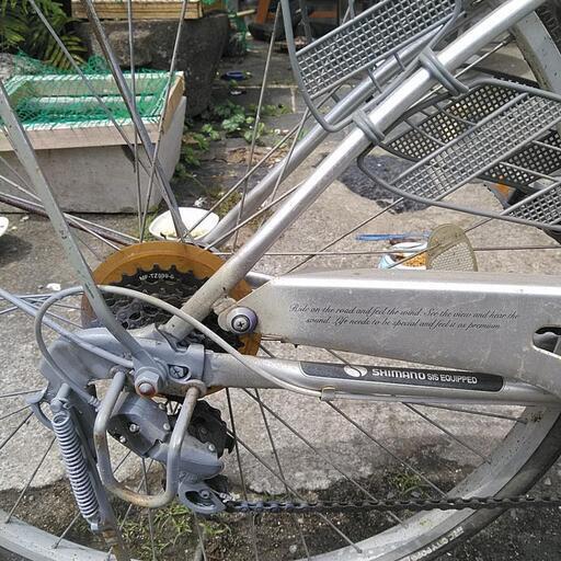 通学用自転車です。
