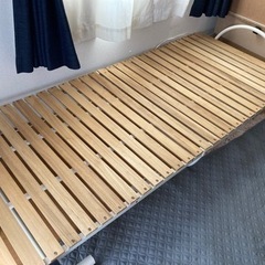 折りたたみシングルベッド マットレス付きの画像