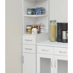 山善(YAMAZEN) すき間収納ラック(幅25) ホワイト