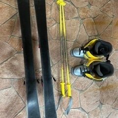 【値下げ/お買い得】男の子　スキー&ウェアセットの画像