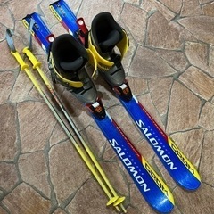 【値下げ/お買い得】男の子　スキー&ウェアセットの画像