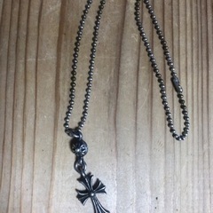 お話中。クロムハーツ・クロスネックレス