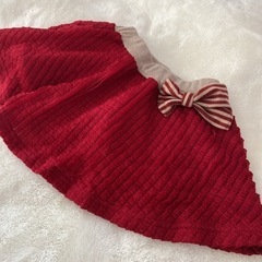 2点セット・韓国子供服 トップス・スカート　90 赤の画像