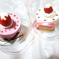 【新品】木製いちごケーキ★ハンドメイド