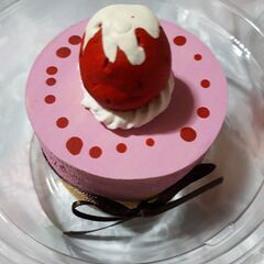 【新品】木製いちごケーキ★ハンドメイドの画像