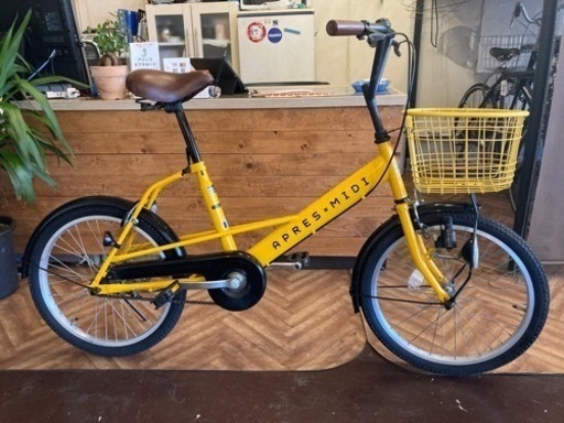 【20インチ】自転車　イエロー